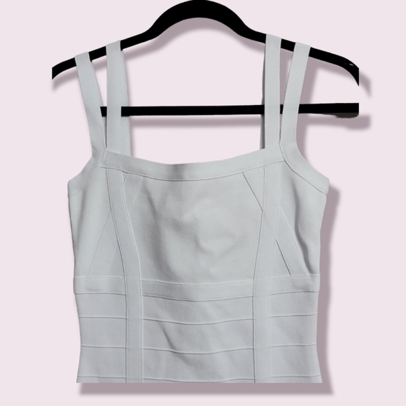 Guess White Kamilia Bandage Women's Dress. Size M - Picture 5 of 9